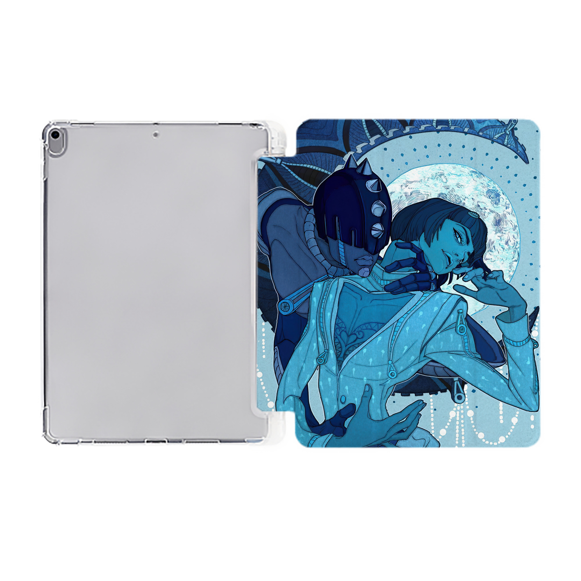 （画像用） ジョジョの奇妙な冒険 JoJo's Bizarre Adventure IPad ケース ペン収納付き 三つ折りスタンド PUレザー×シリコン 対応機種9.5/10.5/10.9インチ